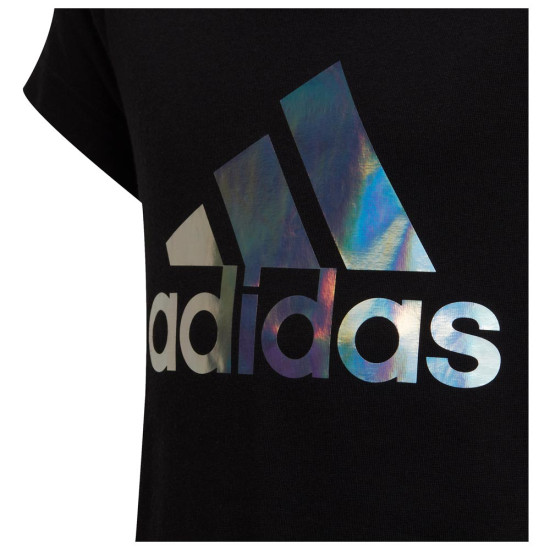 Adidas Παιδική κοντομάνικη μπλούζα Dance Metallic Print Adidas Παιδική κοντομάνικη μπλούζα Dance Metallic Print